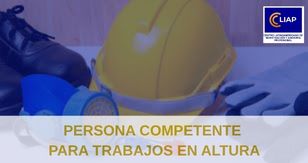 PERSONA COMPETENTE  PARA TRABAJOS EN ALTURA
